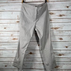 Plus | Mario Serrani Made in Italy Art Deco Style Pattern Grey/ White Trousers